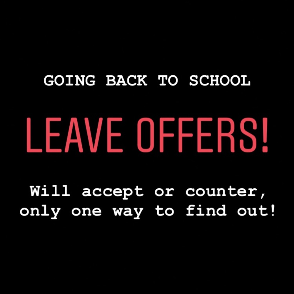 LEAVE OFFERS! SHOP ON HOLD!!